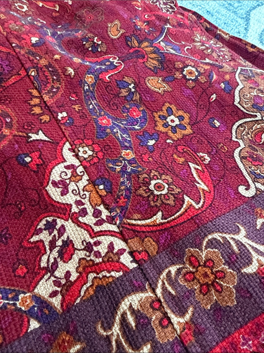 Coldwater creek lightweight cotton jacket, lined. Old money, jewel tones - Picture 10 of 11